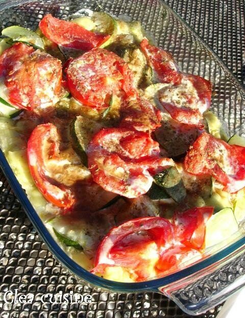 Gratin de ravioles aux légumes d'été