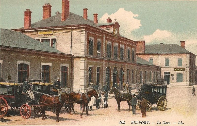 Belfort CPA Av Gare n°4X Gare Cour LL 105