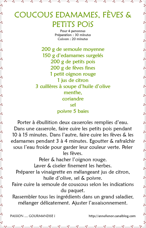 Couscous edamames, fèves & petits pois_fiche