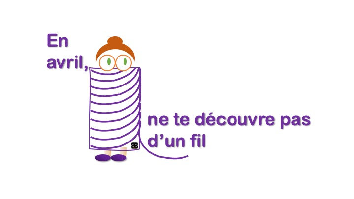 en avril