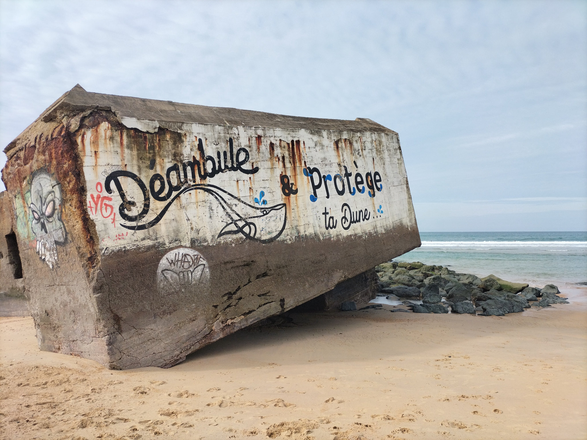 Capbreton, plage de la Savane, blockhaus déambule, octobre 2022
