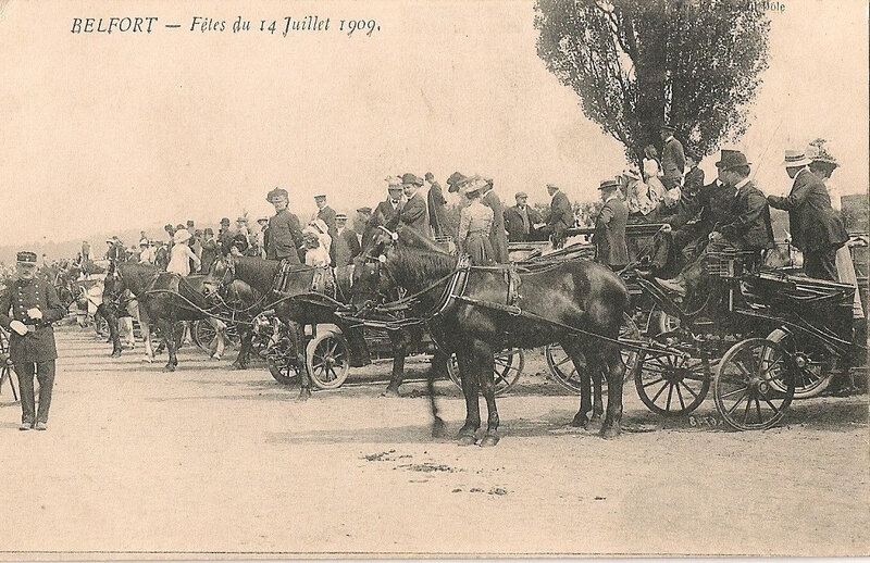 1909 07 14 Belfort CPA 6748 Fête 14 juillet Champ de Mars