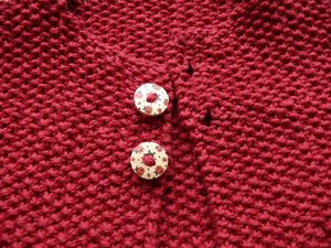Gilet Riz boutonnière layette