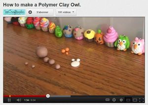 tuto polymer clay owl