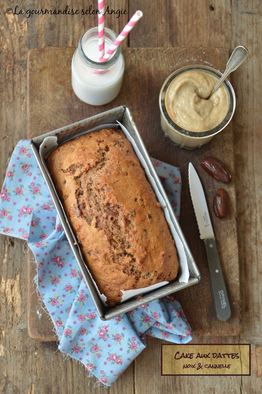 cake aux dattes noix et cannelle vegan