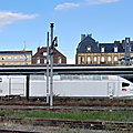 Insolite Rame TGV-M en gare de Belfort, en septembre 2023