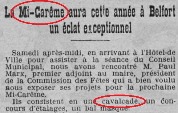 1922 02 13 Fêtes Mi carême L'Alsace - Copie