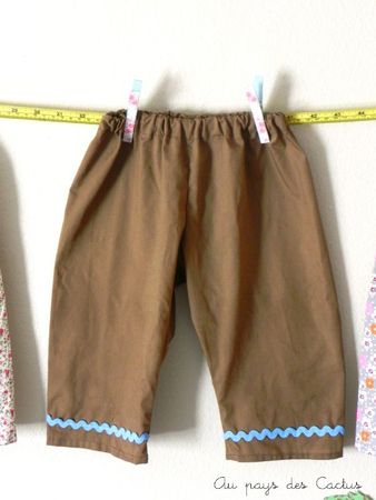 Pantalons taille élastique Au pays des Cactus 2