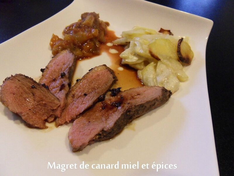 magret de canard miel et épices2