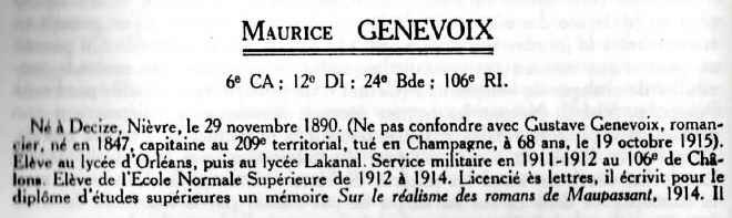 Maurice genevoix bio1