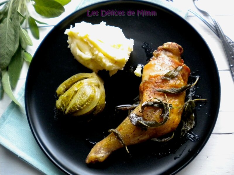 Cuisses de poulet au beurre de sauge 5