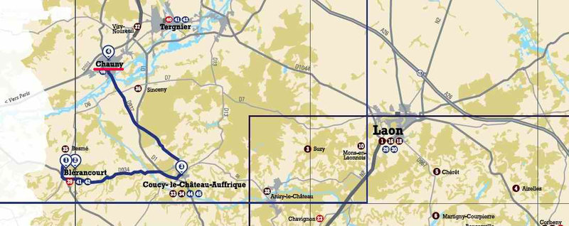 map Chauny