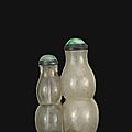 A rock crystal double snuff bottle, <b>1750</b>-<b>1820</b>