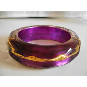 bracelet violet et or