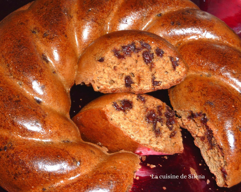 Gâteau du matin à la farine d'épeautre et aux pépites de chocolat(2)