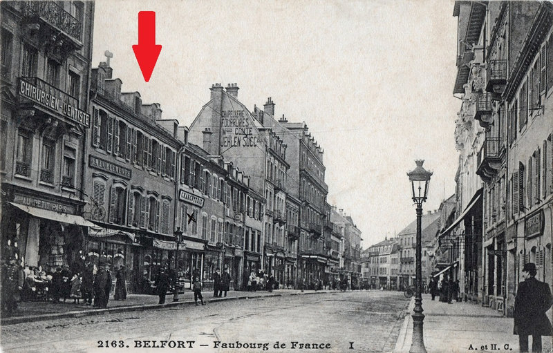 CPA Belfort Fbg France 1906-08