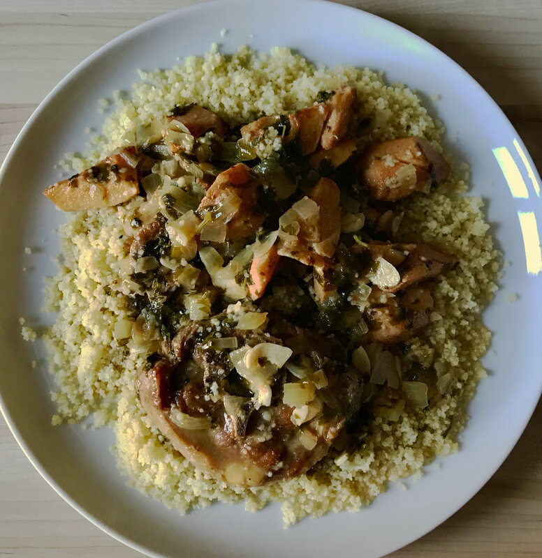 tajine de collier d'agneau aux coings