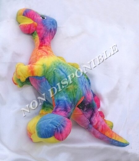 Peluche Doudou Dinosaure Multicolore