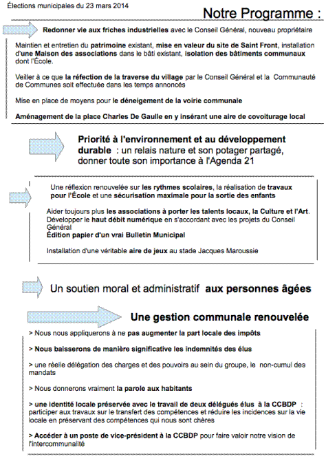 Programme 2014 Débats et actions
