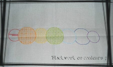 Blackwork en couleurs 7 ensemble