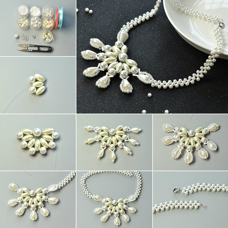 1080-Pandahall-Original-DIY-Project---How-to-Make-an-Elegant-White-Pearl-Bead-Flower-Necklace