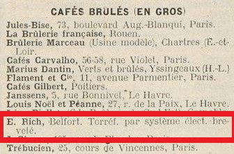 1909 07 12 Pub Rich Le_Courrier_de_l'alimentation R