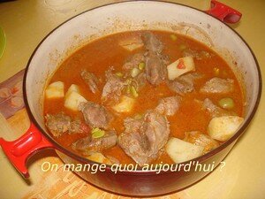 Tajine d’agneau aux fèves et aux topinambours recettes legumes Tajine de topinambours