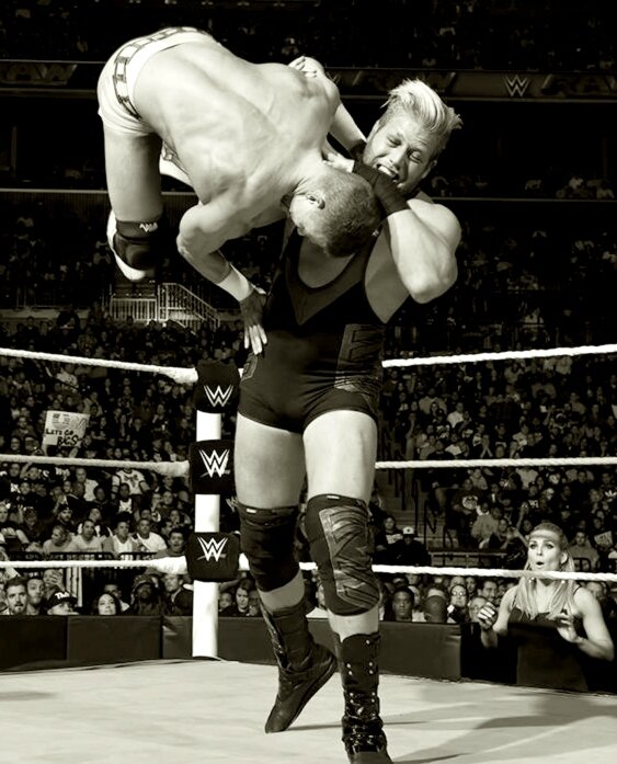 Tyson Kidd with Natalya vs Jack Swagger with Zeb Colter a Raw du 06 octobre 2014;;