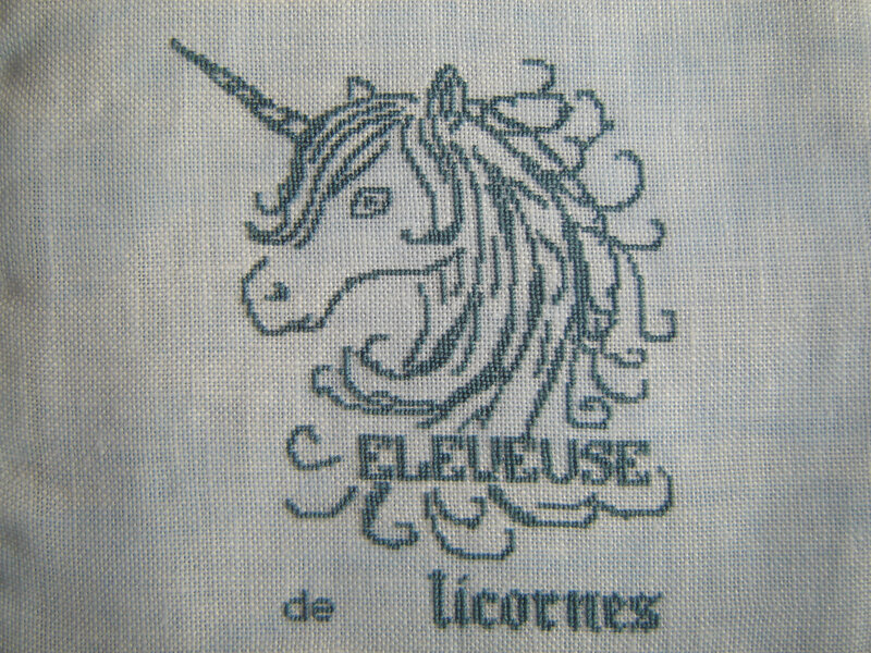 broderie licorne