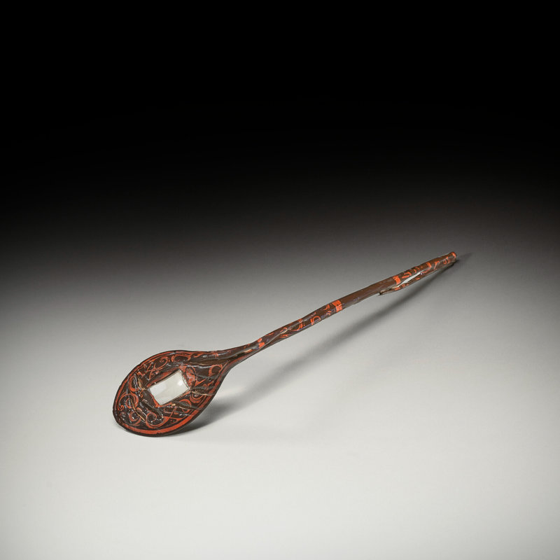 2023_NYR_20461_0807_001(a_rare_crystal-inlaid_red_and_black_lacquered_ritual_spoon_bi_western052003)