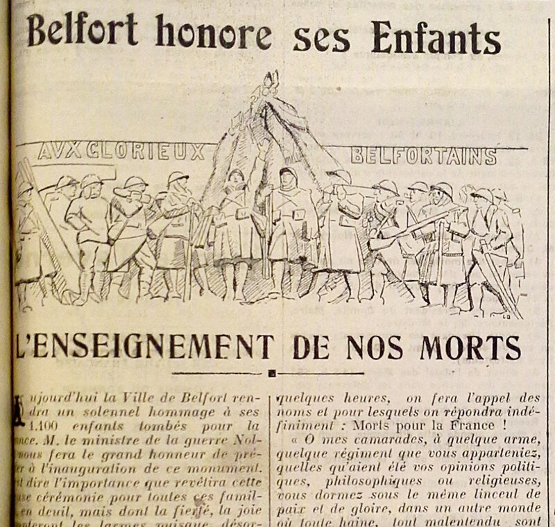 1924 12 01 Monument aux morts L'Alsace p0aR