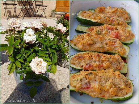Courgettes farcies sans façon recettes entrees Gratiné de tomates et de courgettes au parmesan