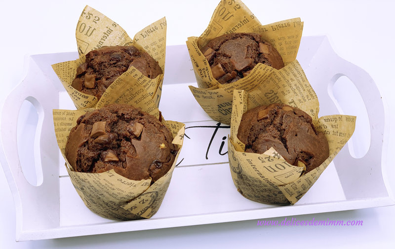Muffins moelleux aux 2 chocolats 3