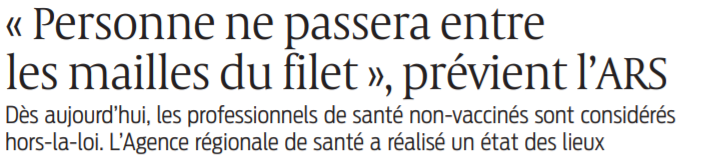 2021 09 15 SO Personne ne passera entre les mailles du filet prévient l'ARS