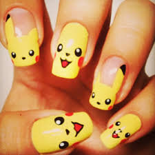 Résultat de recherche d'images pour "nail art pikachu"
