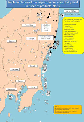 Japon fukushima radiation controle poisson juin 24