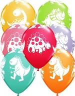 6 Ballons anniversaire dinosaure