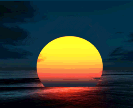 soleil dans ténèbres animé