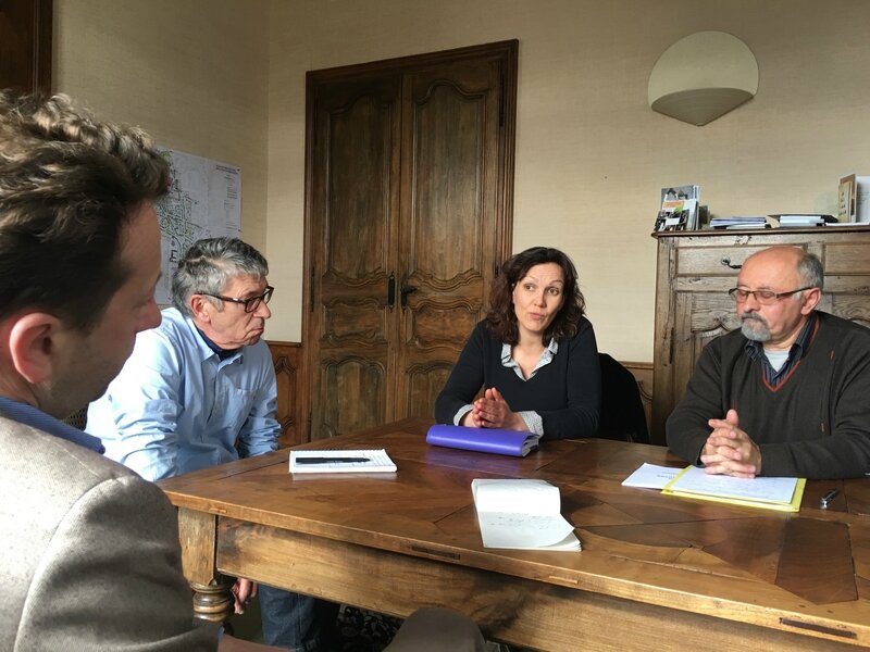Peggy Cochat maire adjointe chargée qualité de vie sécurité Avranches Michel Gérard vice-président Communauté Communes Avranches Mont-Saint-Michel CCAMSM déchets ménagers point-presse mars 2016
