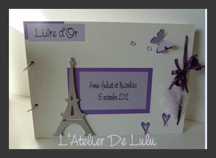 livre d'or paris chic violet