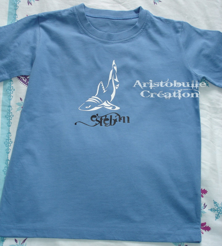 T-shirt requin tribal - 1 août 10