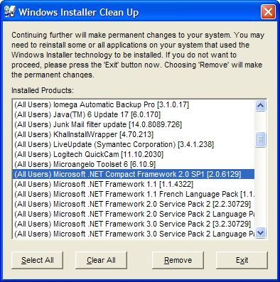 Windows Installer Cleanup