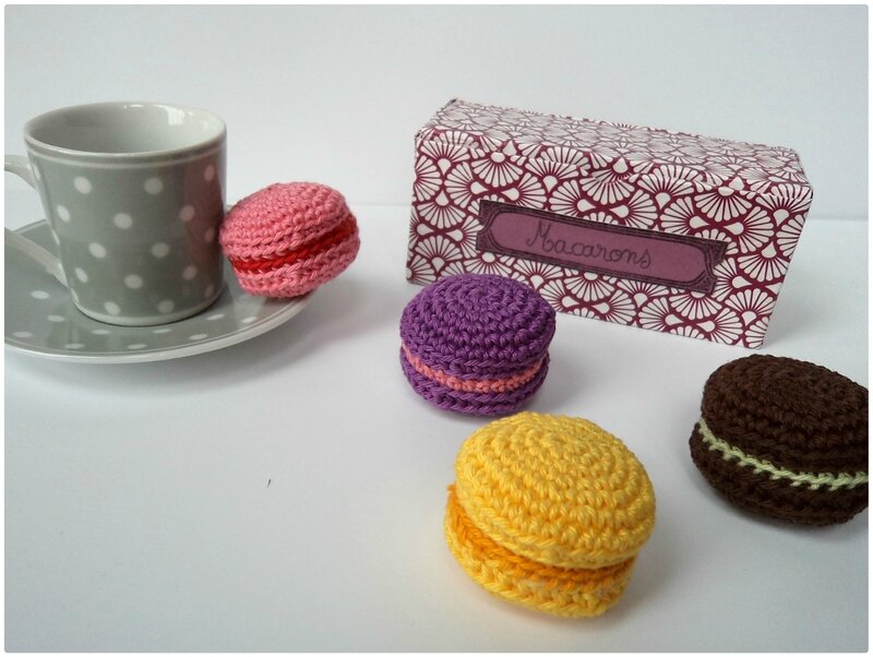 Macarons au crochet Cam&Drey bricolent