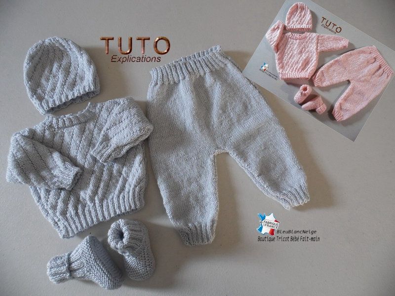 tuto tricot -tuto-2ens-Gris-et-Barbapapa