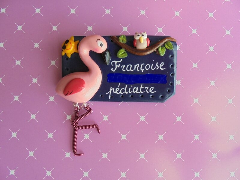 badge flamand rose