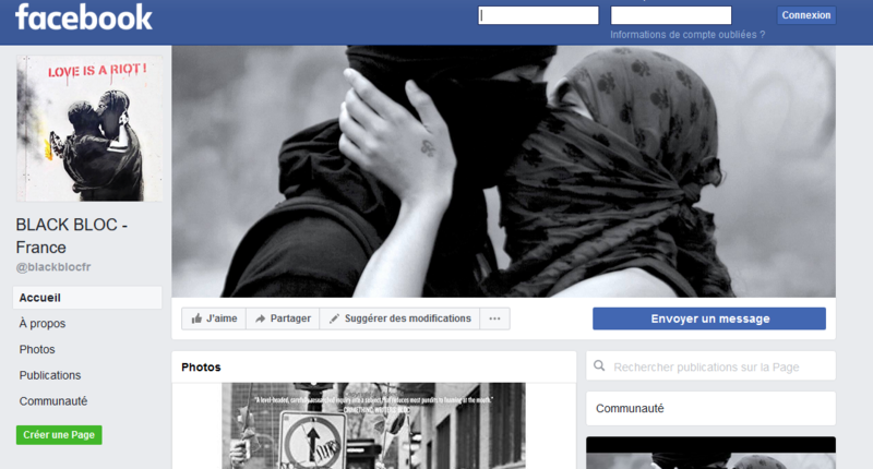 BLACK BLOC PAGE FB