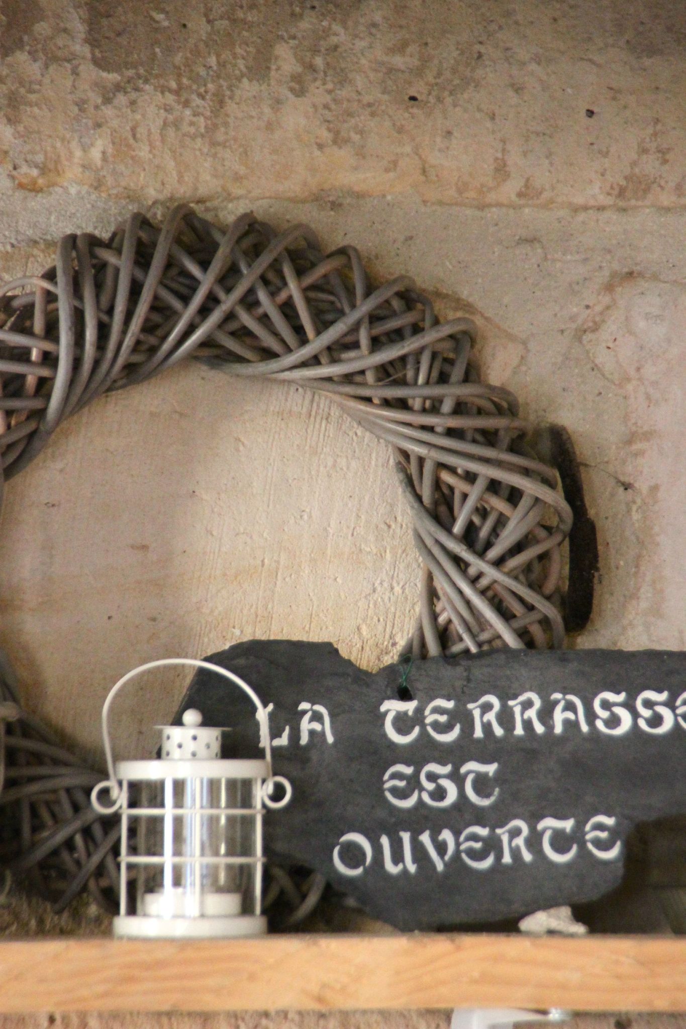 La terrasse est ouverte