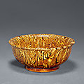 A marble-glazed bowl, <b>Tang</b> <b>dynasty</b> (<b>618</b>-<b>907</b>)