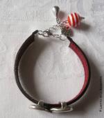 Bracelet Infinité (rouge)-001
