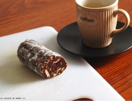 recettes plats Saucisson au chocolat et aux figues séchées